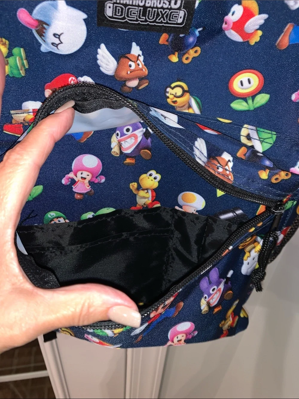 Super Mario Brothers deluxe backpack book bag new without tags